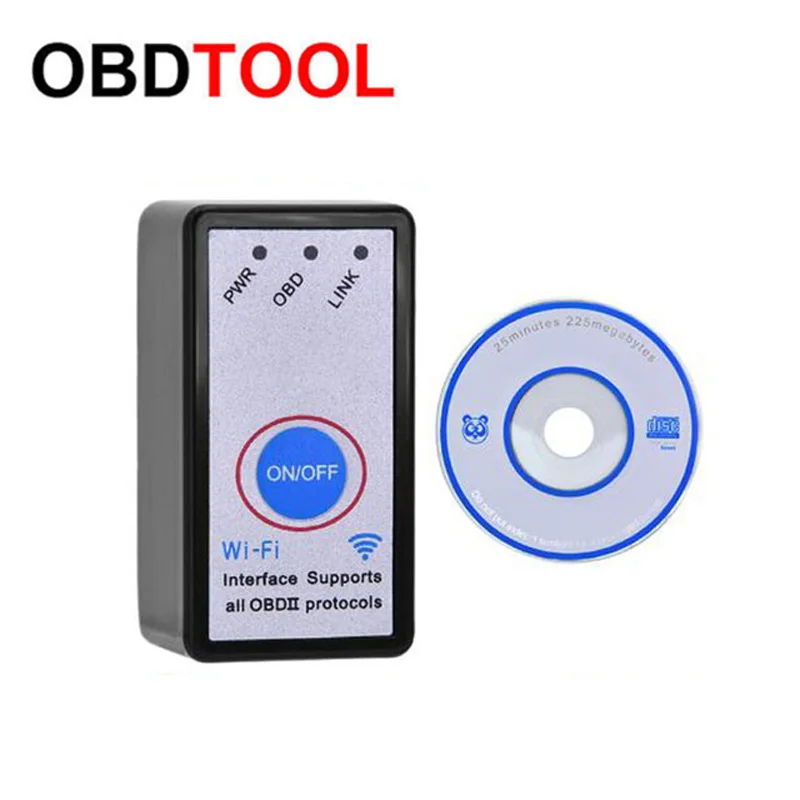 

2018 Newest With Switch ELM327 WiFi OBD-II Car Diagnostics Tool OBD2 OBD ELM 327 Code Reader for IOS/ Android/PC Wifi Connection