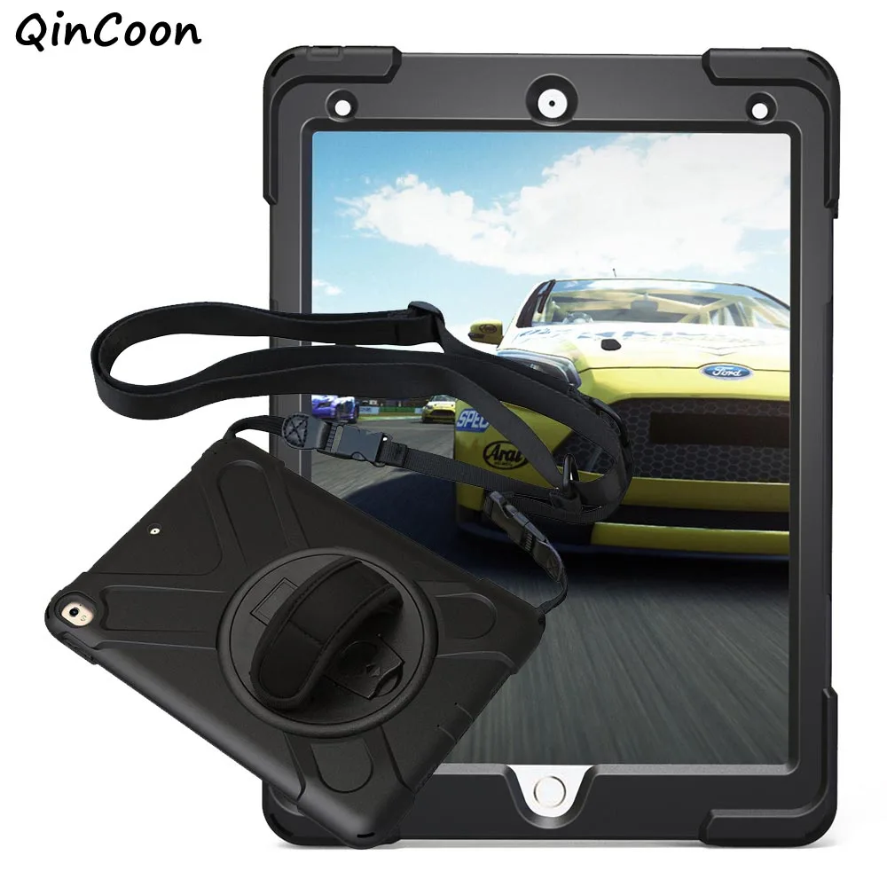 

Pirate Case for iPad Pro 9.7 Kids Safe Shockproof Tablet Case PC + Silicone Stand Cover w/Wrist +Shoulder Strap Funda Coque Capa