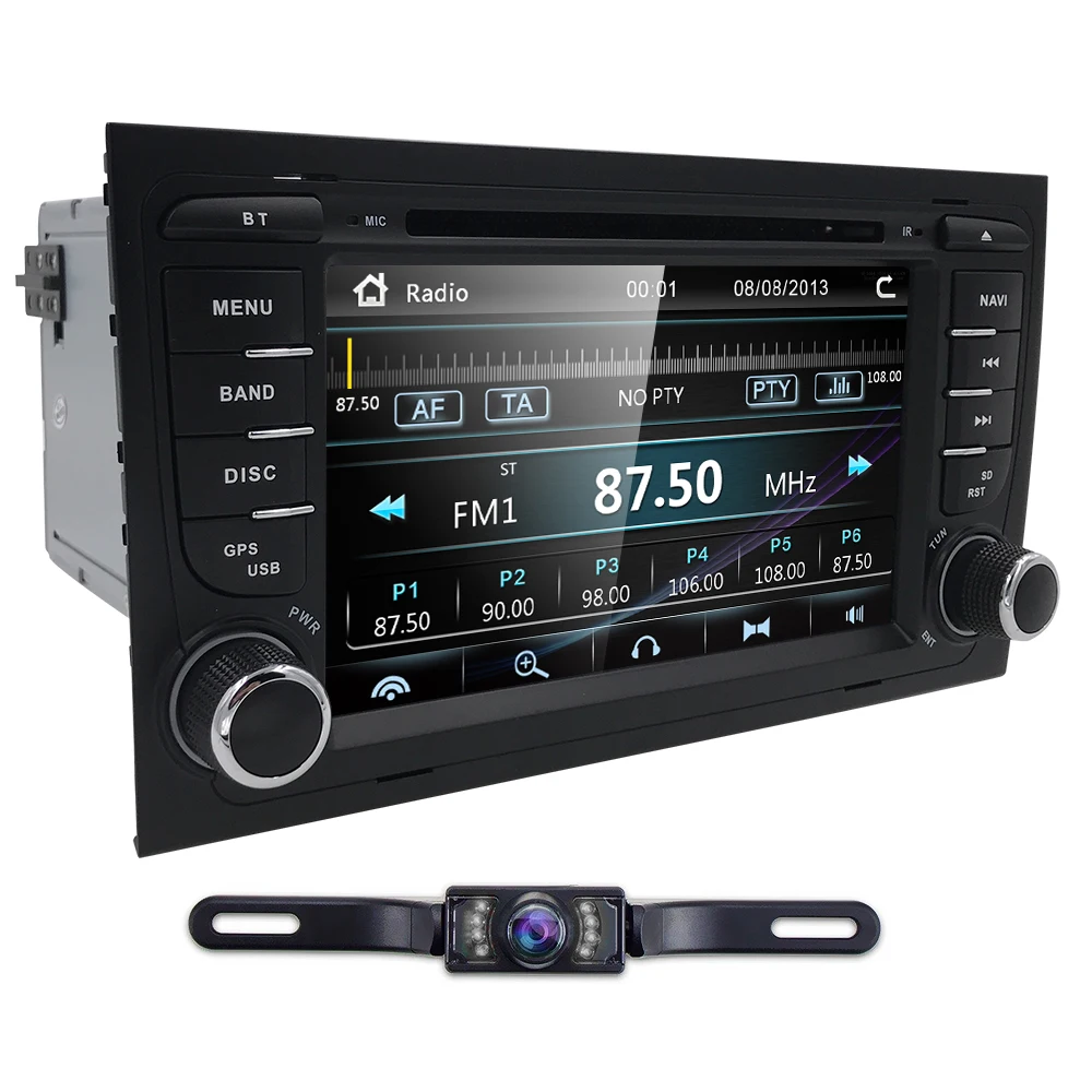 Discount Car DVD Player for Audi A4 S4 B6 B7 RS4  8E 8H 8F B9 2002-2007 Seat Exeo 2 Din AutoRadio Multimedia Steering wheel BT 3G Cam Map 2