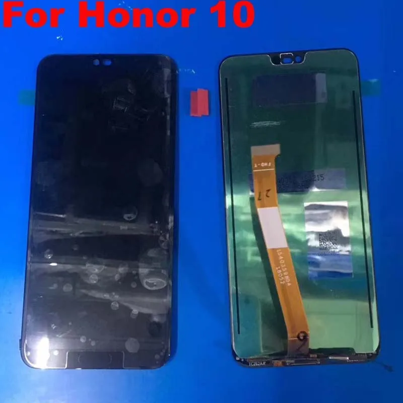 Отпечатков пальцев+ 5,8" для huawei honor 10 ЖК-дисплей Дисплей кодирующий преобразователь сенсорного экрана в сборе для huawei honor 10 COL-AL00 COL-AL10 COL-L29