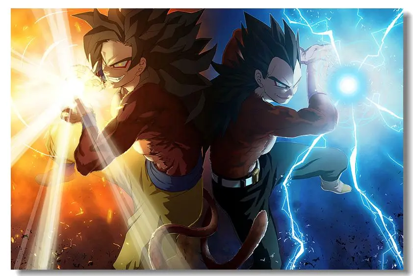 Custom Canvas Dragon Ball Poster Dragon Ball Z Wall Stickers Vegeta