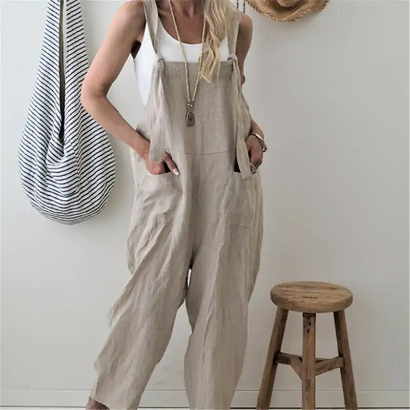 baggy cotton jumpsuit