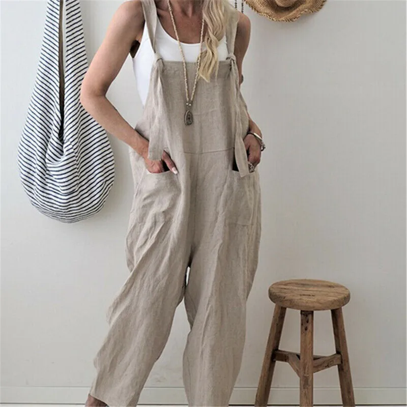cotton baggy jumpsuit