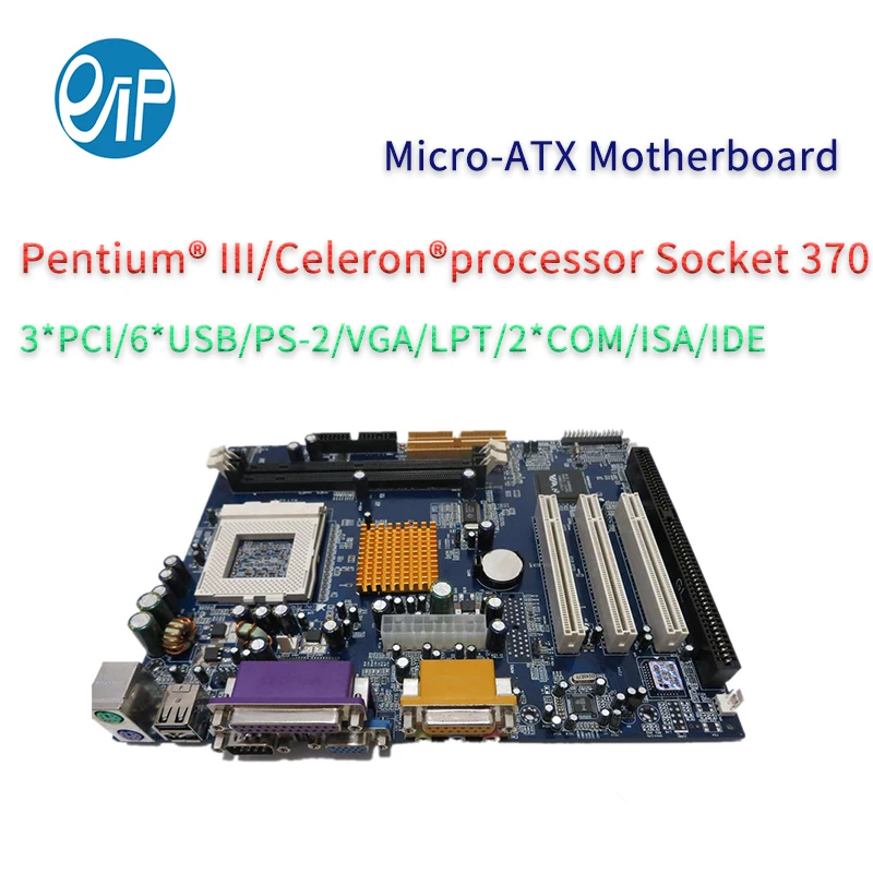Розетка 370 процессор Промышленная материнская плата с 3* PCI ISA AMR
