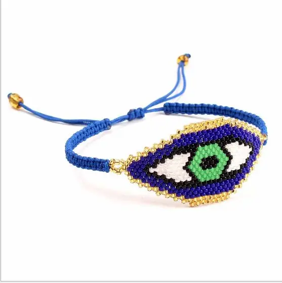 

1pc Evil Eye Bracelets for Women MIYUKI Delicas Bead Loom Statement Bangles Bracelets Men Pulsera Friendship Jewelry 8362-8364