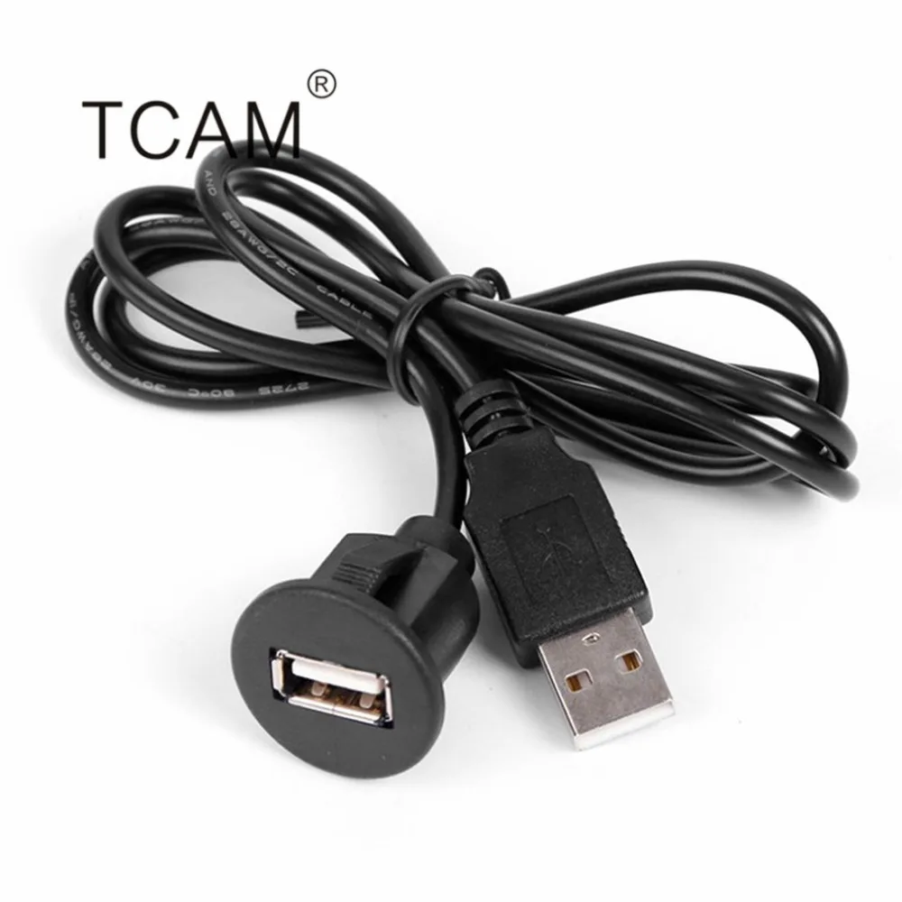

2m PC Car Dash Board Mount USB 2.0 Male To Female Socket Extension Panel Cable