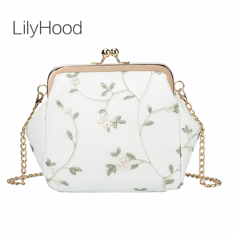 LilyHood سيدة الأزهار الدانتيل غطاء حقيبة كتف الحلو الحلوى اللون سلسلة الإطار قبلة قفل لطيف Kawaii Crossbody حقيبة للنساء LilyHood سيدة الأزهار الدانتيل غطاء حقيبة كتف الحلو الحلوى اللون سلسلة الإطار قبلة قفل لطيف Kawaii Crossbody حقيبة للنساء