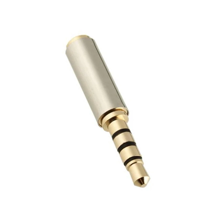

New Arrival 2.5 Gold 3.5mm Male to 2.5mm Female Audio Stereo Headphone Jack Adapter Converter In Stock