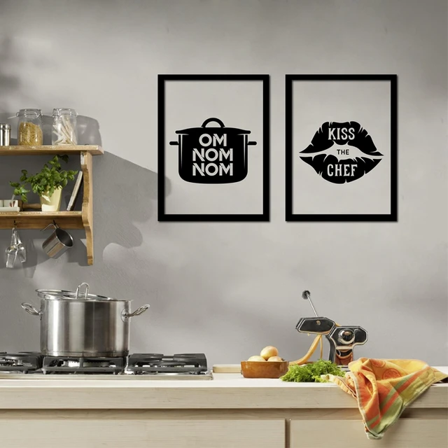 Funny Home Kitchen Decoration I Love Cooking Canvas Prints Poster