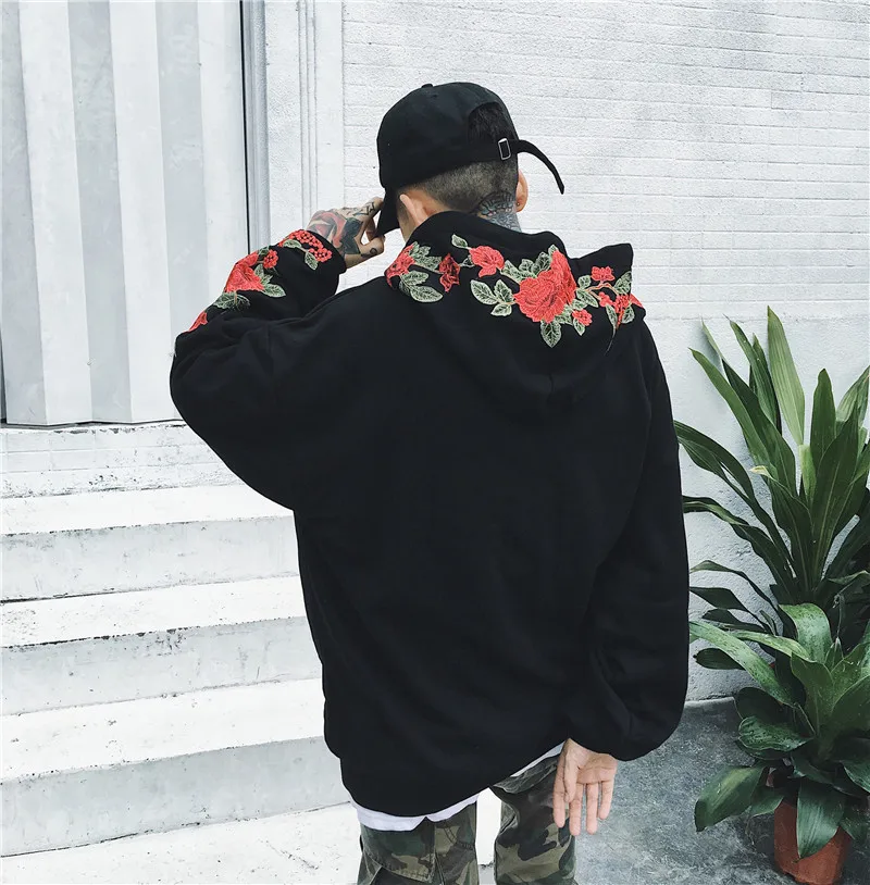 2019 Sweatshirt Women Clothes Rose Streetwear Hoodies Hoodies Woman Clothes Black Fashon Valentine'
