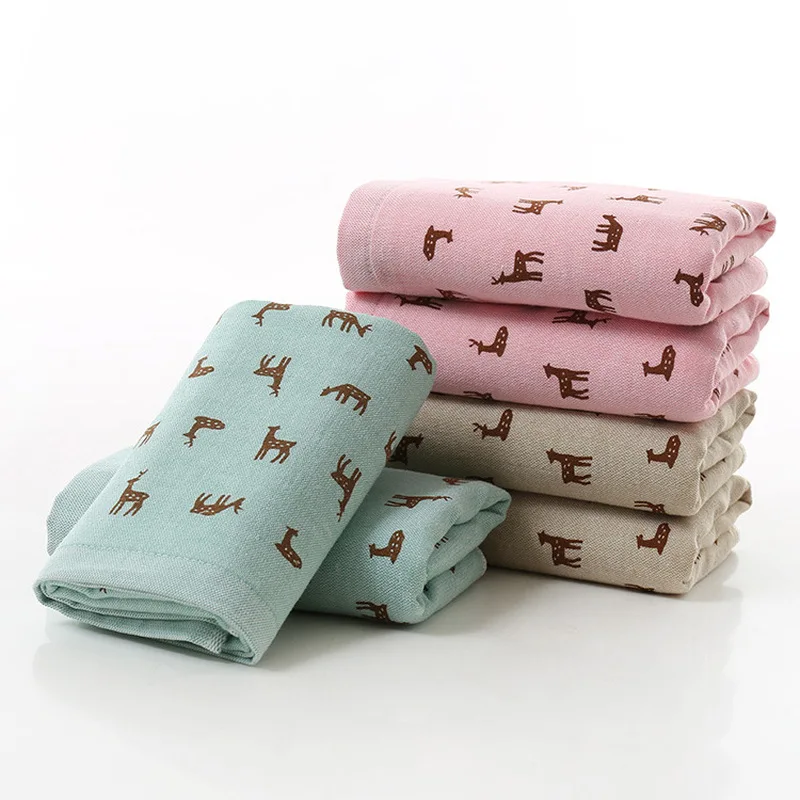 

New 33*73cm Cartoon Deer Rabbit Face Towel Dry Towel Bathroom Soft Skin Care Hair SPA Showers Jacquard Towel for Kids Wholesale