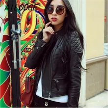 AILOOGE/ ; Новинка; черные стильные женские Куртки из натуральной кожи; Азиатский размер; женская повседневная куртка из овчины; ; распродажа