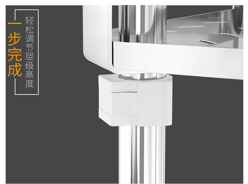 Кухня полки 304 нержавеющая сталь настенный поворотный хранения без перфорации углу туалетный стойки LU5178