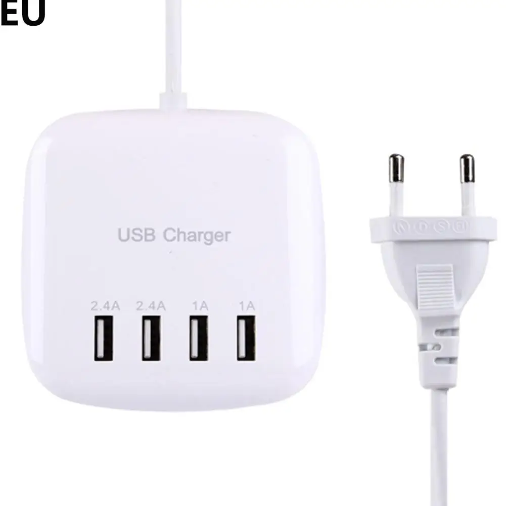 Портативная зарядная станция с 4 портами USB, быстрая зарядная док-станция для мобильного телефона r20