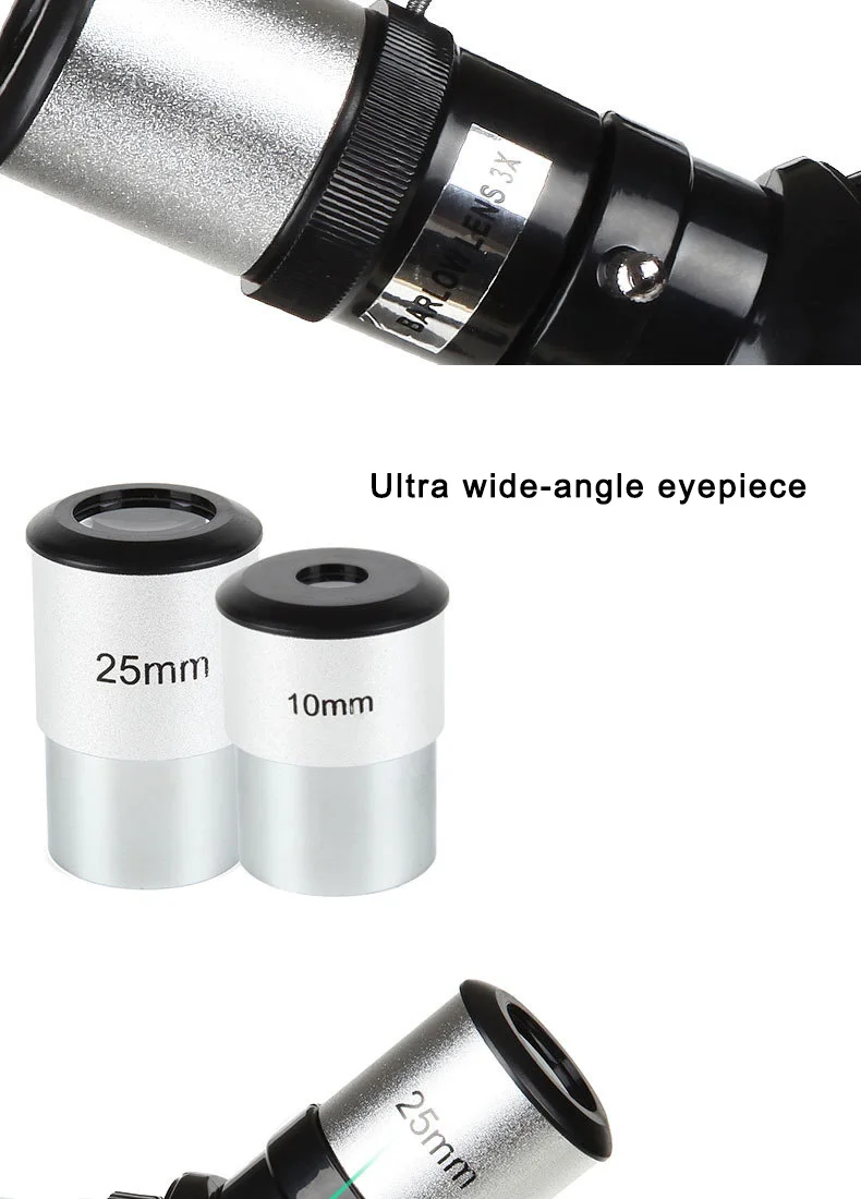 Profissional das Crianças Mundo com Tripé Nanoo Telescópio Monocular Stargazing Visualização hd 10 High Quality Ferramenta
