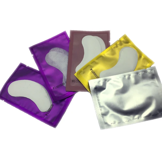 Special Offers 10Pairs Eyelash Extension Paper Patches Under Eye Pads Lash Hydrogel Eyelash Paper Patches Eye Tips Sticker Wraps Pearl Common