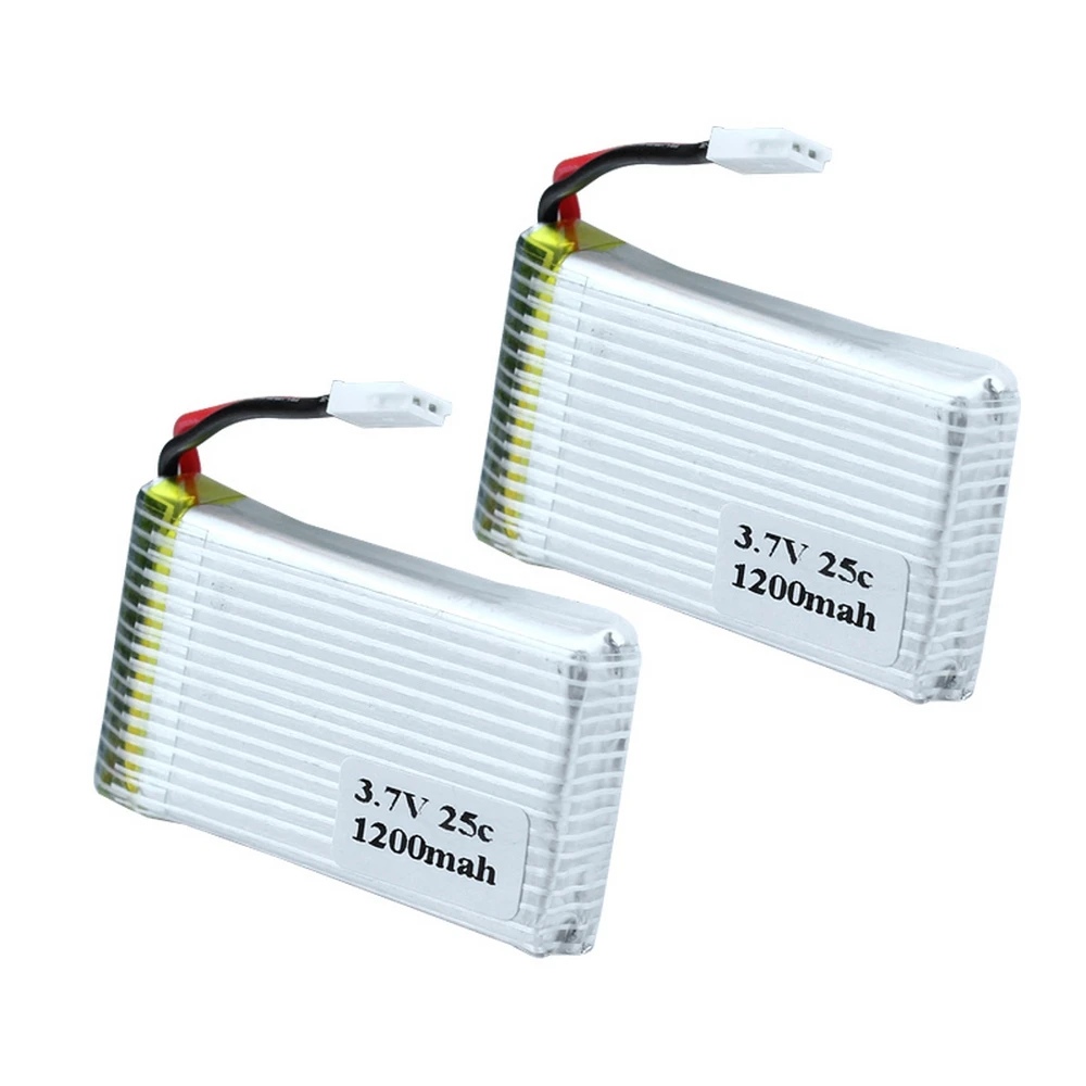 

2PCS Lithium LiPo Battery 3.7V 1200mAh 25C For Syma X5SC X5SW M18 H5P Helicopter Aircraft Mini Drone Truck Car Bateria Lipo