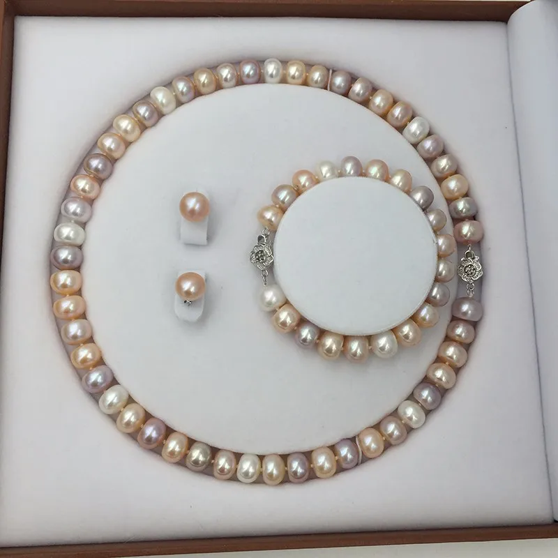 Sinya natural freshwater pearls jewlery set  (11)