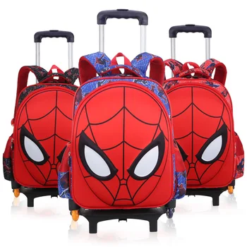 

Spider man luggage Children's Travel Boy's trolley Backpack Kids Bag School