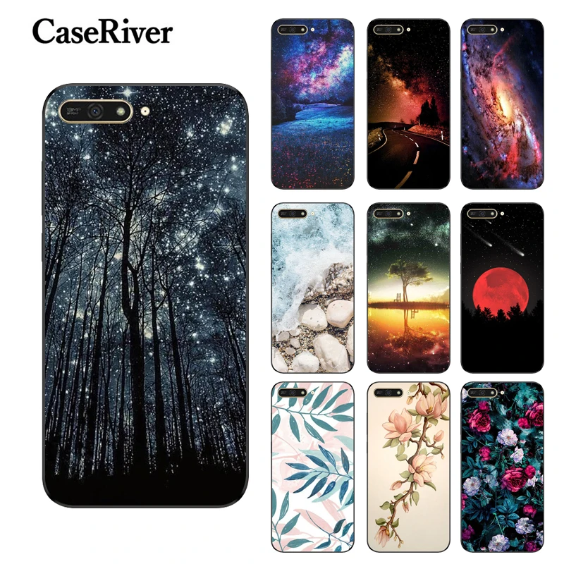 

Huawei Y6 2018 Phone Case Back Protective Shell Huawei Y6 2018 Case Silicone Soft Matte TPU Funda ATU-L21 Huawei Y6 2018 Cover