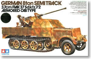 

1/35 German Sd.kfz7/2 Self-propelled 37mm Aircraft Gun Tank Model 35144