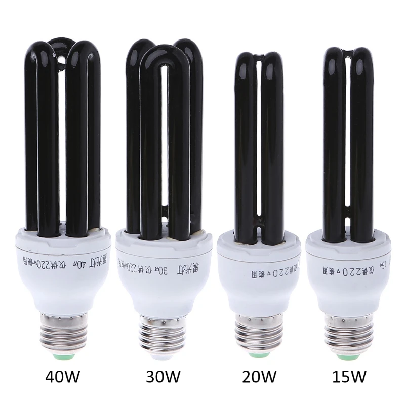 Губ масло ямса для 220V E27 15/20 Вт 30 40 УФ ультрафиолетовые люминесцентные черный