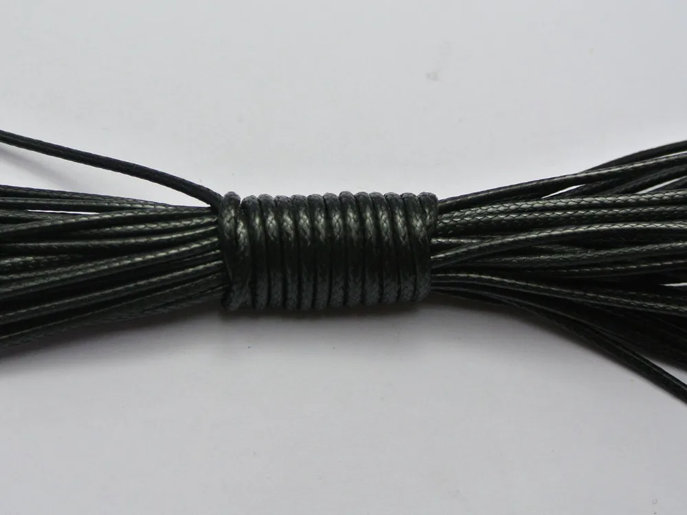 

30 Meters Black Korean Waxed Cord Thread Line 1.5mm for Jewelry String