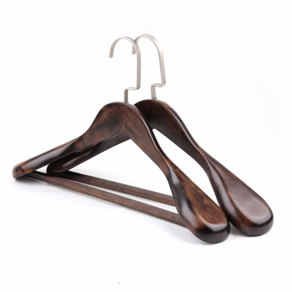 Gugertree Wooden Extra Wide Men Shoulder Suit Hangers