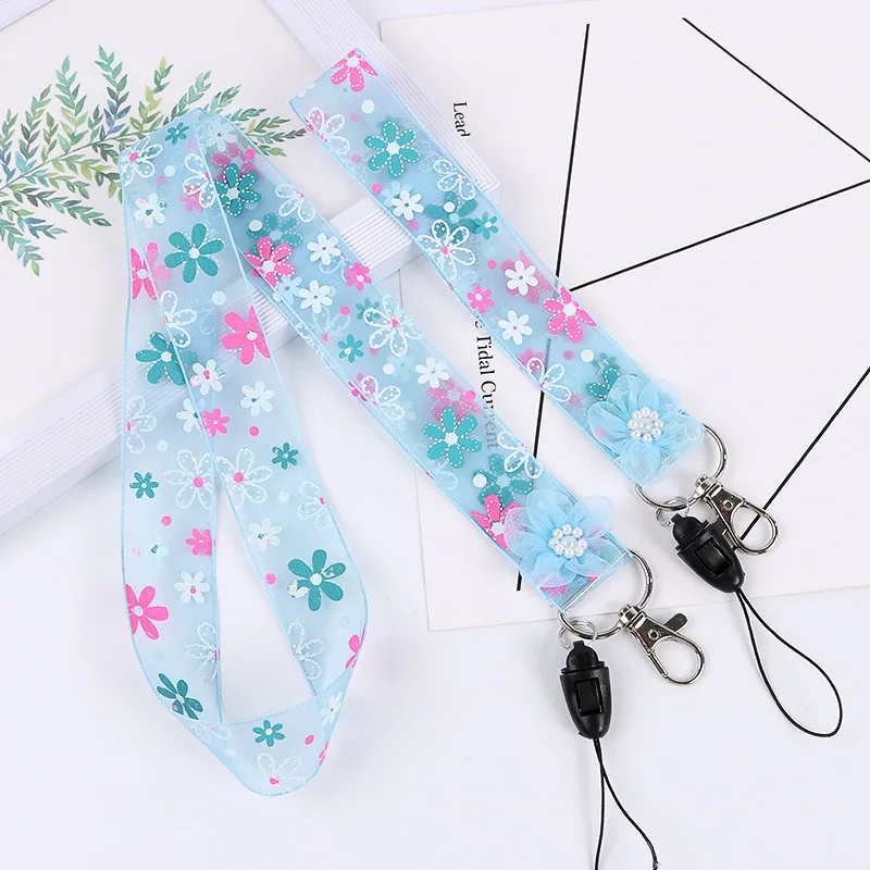 

Colorful Mesh Neck Strap Lanyards For Keys ID Card Gym Smart Phone Straps With Badge Holder DIY Hang Rope Lariat Lanyard New