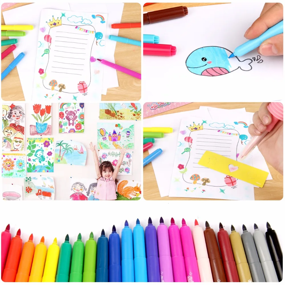Чжигао акварель пера спрей 24 цветов Искусство Маркер многофункциональная ручка сканирования маркер ребенка для школьные принадлежности канцелярские творческий