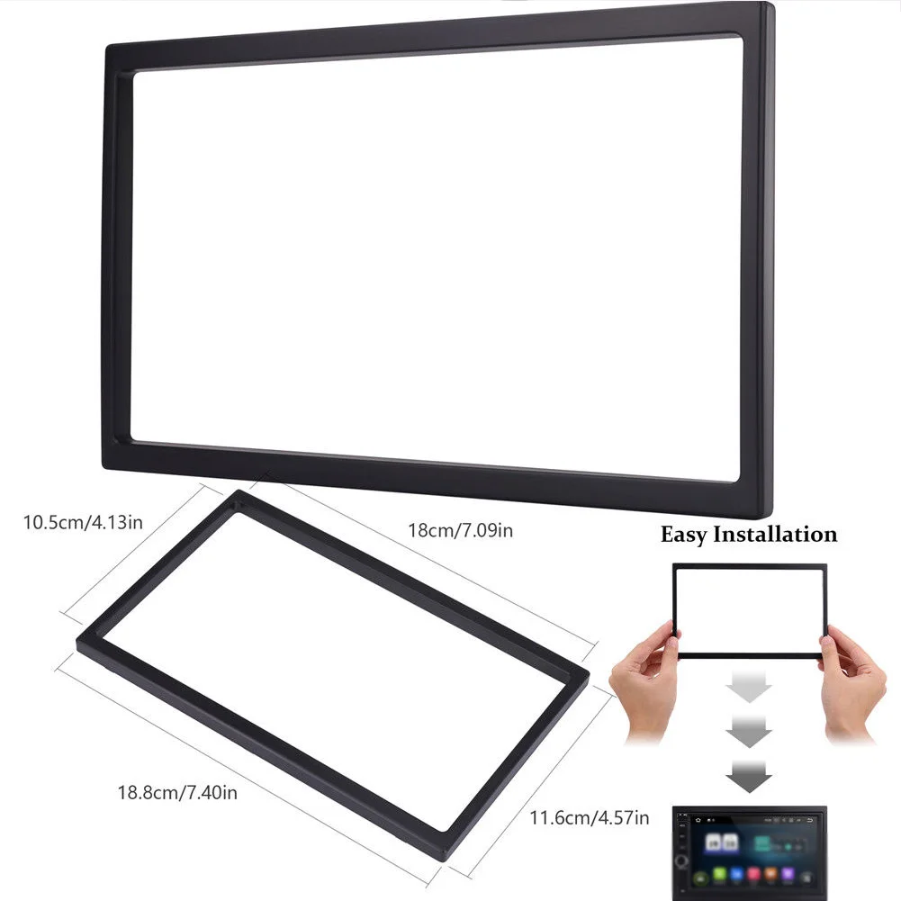

Mounting Cage Easy Install Double Din Radio Panel Stereo DVD Modification Frame Replacement Van Universal Car Auto