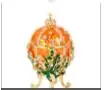 Fetcher бренд Металл Exqusite маленькое яйцо Faberge для украшения дома - Цвет: 1979-004-O