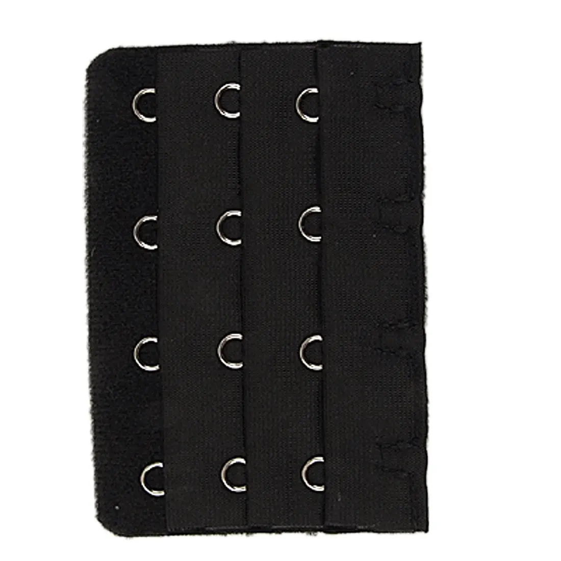 5 Pcs Black 4 Rows Hook and Eye Tape Bra Strap Extenderin intimates