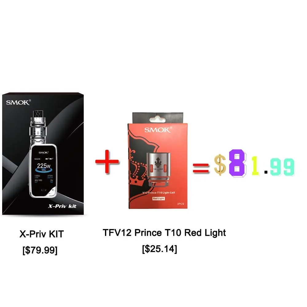 100%Original SMOK X-PRIV Kit with 225W X PRIV Mod 8ml TFV12 Prince Tank Vaporizer Electronic Cigarette VAPE Kit VS SMOK G Priv 2 100%Original SMOK X-PRIV Kit with 225W X PRIV Mod 8ml TFV12 Prince Tank Vaporizer Electronic Cigarette VAPE Kit VS SMOK G Priv 2