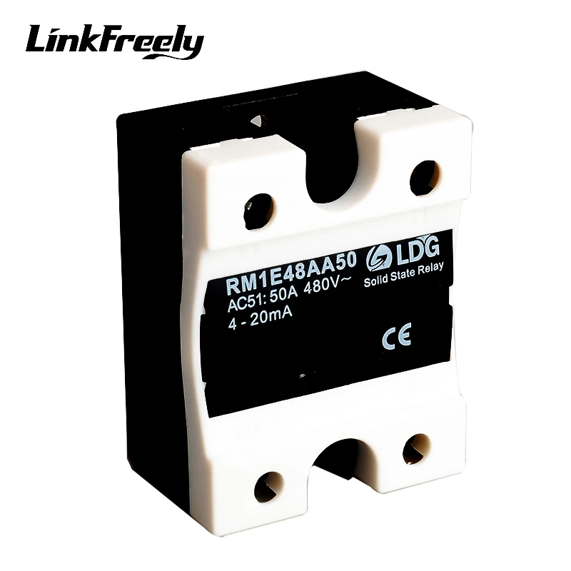RM1E48AA50 2pcs 50A 220V Relay Solid State2SCR Output:42-530VAC Input:4-20mAElectrical Voltage SMD Mini Relay Module Factory