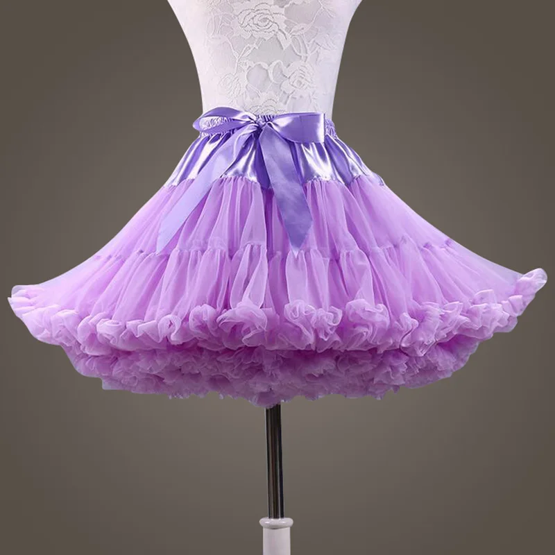 

New Puffy Pink Purple Ball Gown Underskirt Swing Short Dress Petticoat Cosplay Petticoat Ballet Tutu Skirt Rockabilly Crinoline