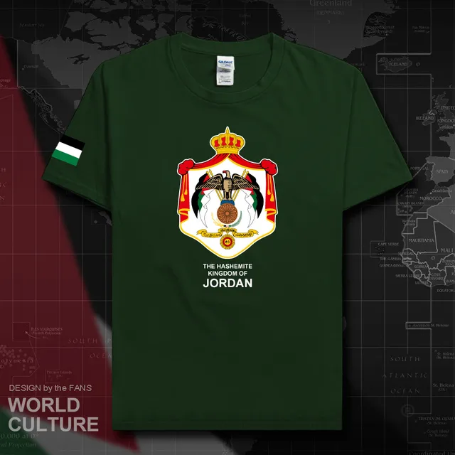 Jordan Jordanian men t shirt 2018 jersey nation tshirt 100 cotton t