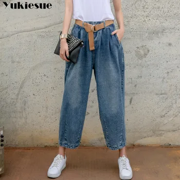 

Loose Harem Vintage Jeans Woman High Waist Light Blue Boyfriend Jeans for Women Slim Pencil Women's Jeans Cowboy Pants female