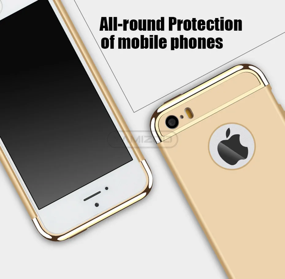 YAMIZOO 5s For iPhone se 5 Case 360 protection Phone Cases On Luxury Full Hard Plastic Coque Back Cover For iPhone 5s se 5 Case (2)