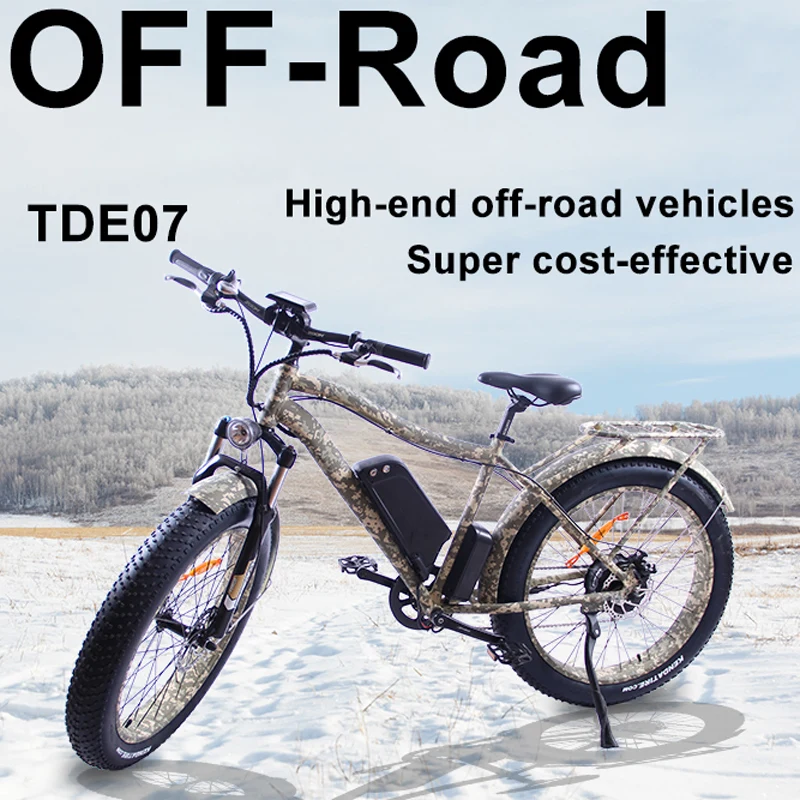 

Aostirmotor 26 inch Electric Bicycle 48V 14ah Battery Electric Mountain Bike 750W Motor cynegetic EBike powerful Electric Bike