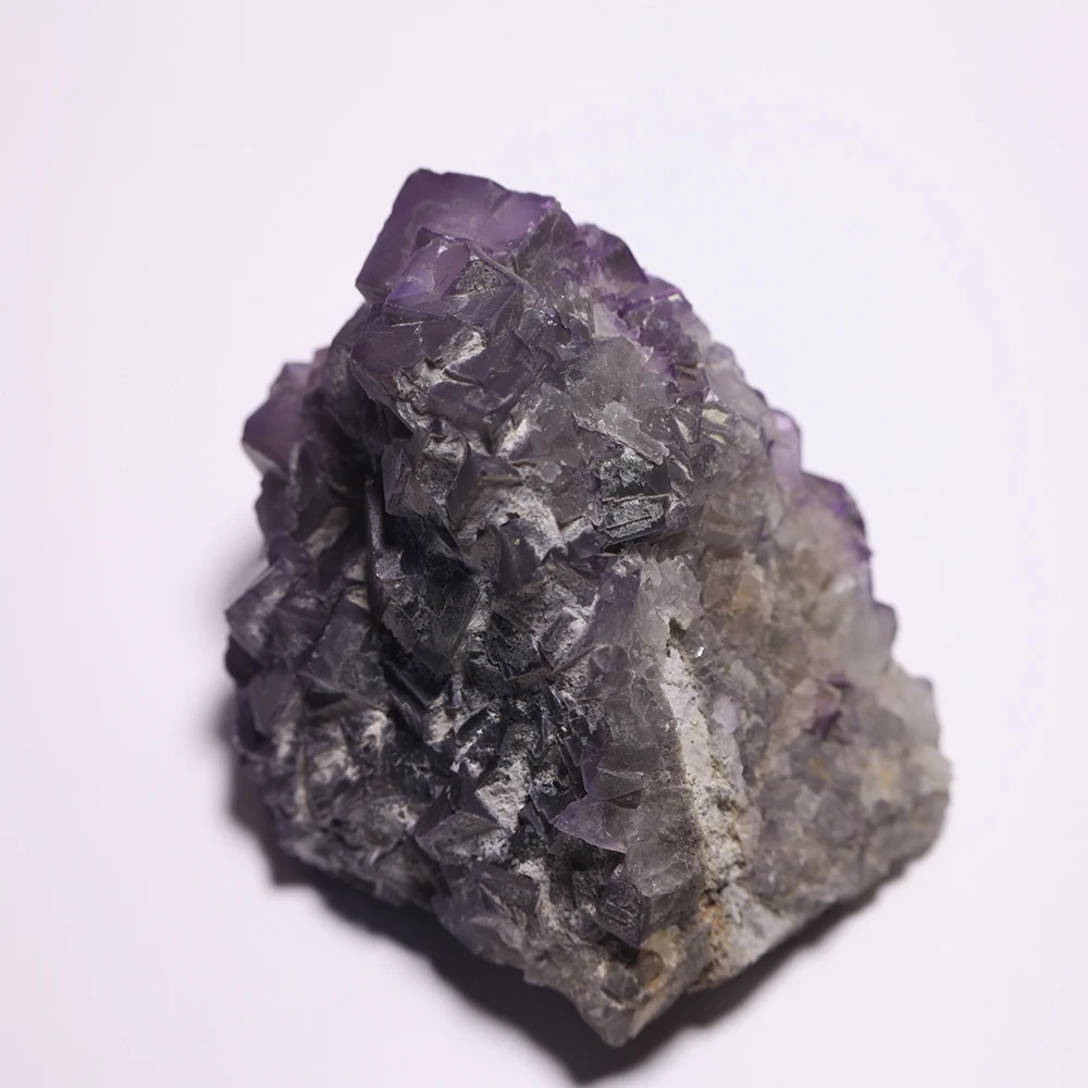 487g Low cost purple fluorite mineral specimen crystal ZML10 4in