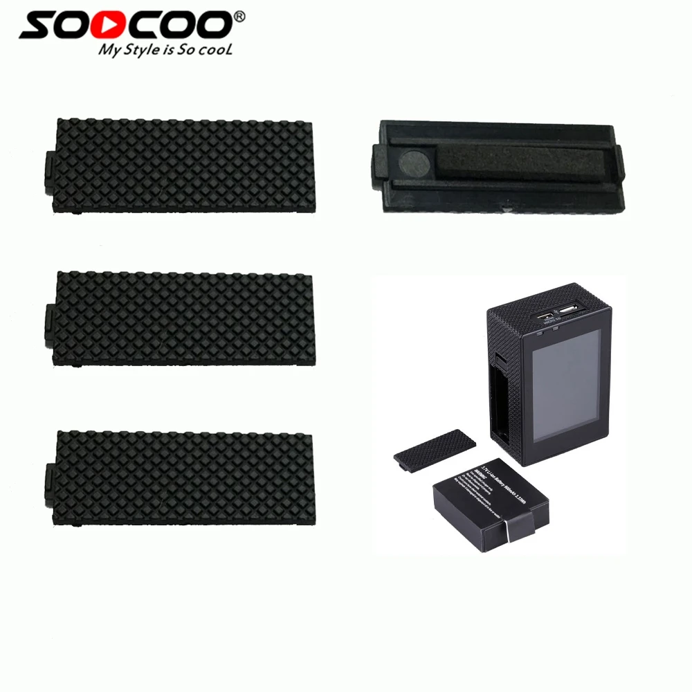 6 x спортивный Чехол для батареи экшн камеры SOOCOO на C30/C20/C10S/SJ4000/SJ5000/SJ7000/SJ8000 (Камера и