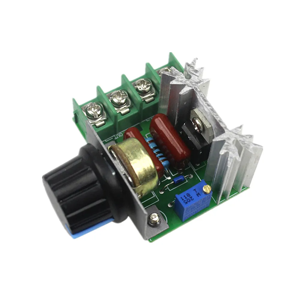 

AC 220V 2000W SCR Voltage Regulator Dimming Dimmers Motor Speed Controller Thermostat Electronic Voltage Regulator Module