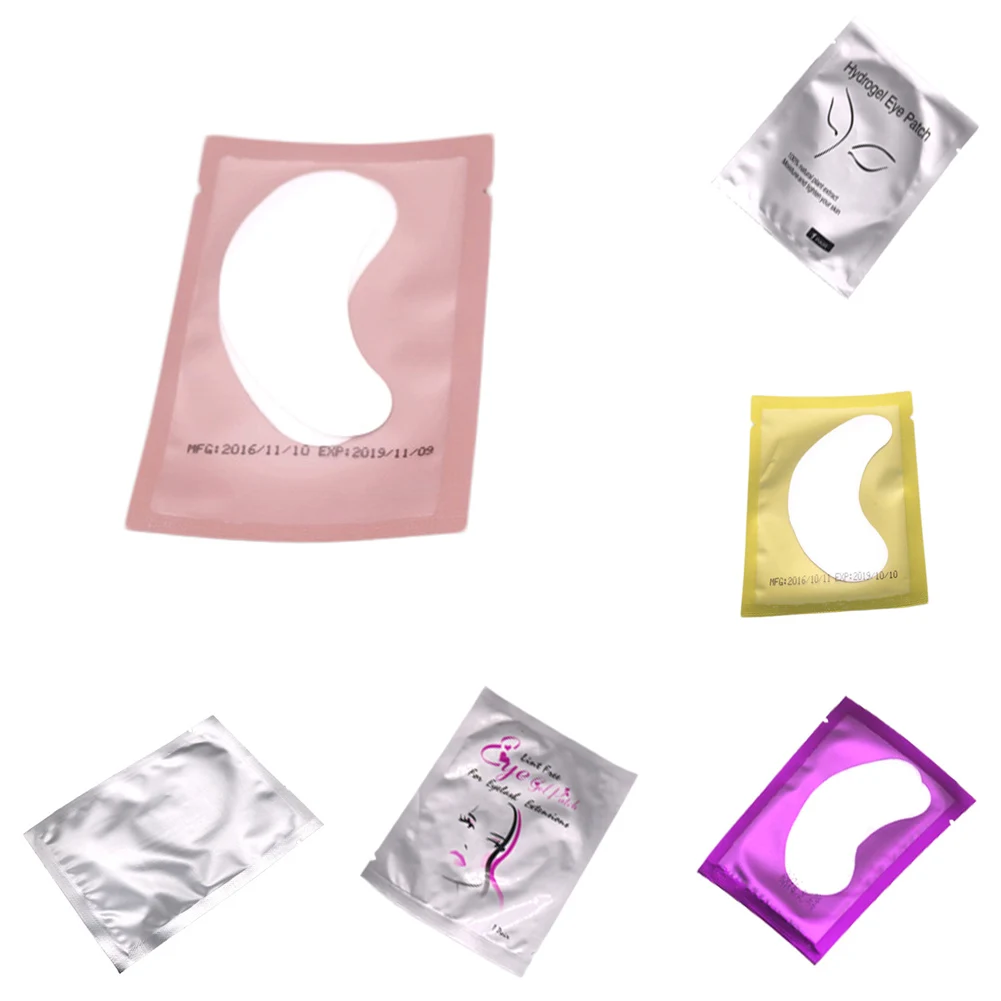 

1 pair =2pcs Eyelash Extension Paper Patches Grafted Eye Stickers 9 Color Eyelash Under Eye Pads Eye Paper Patches Tips Sticker