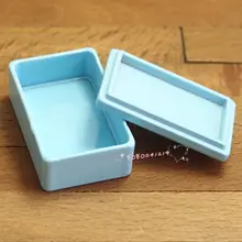 Кукольный домик Миниатюрный 1:12 игрушка синий металлический кейс длина 2,9 см SPO175