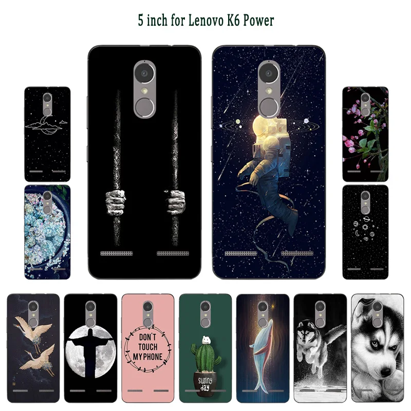 

Case For Lenovo K6 Cover Soft TPU Silicone Fundas Beans Painted Coque Ultra Thin Coque For Lenovo K6 Power Phone Case