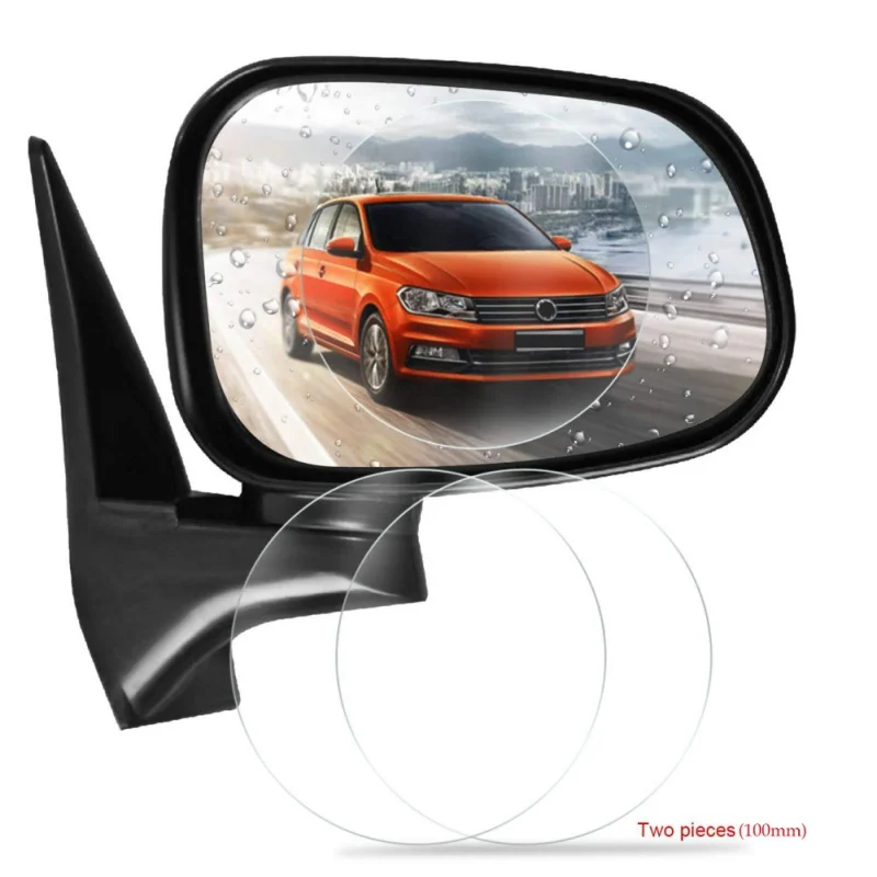 2PCS Dia 10cm Car Rearview Mirror Stickers Waterproof Anti-fog Anti Scratch Film Sticker Replacement car Accessories | Автомобили и