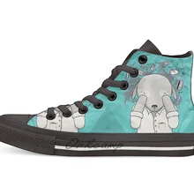 Lundi Повседневная Высокая холщовая обувь кеды для Прямая