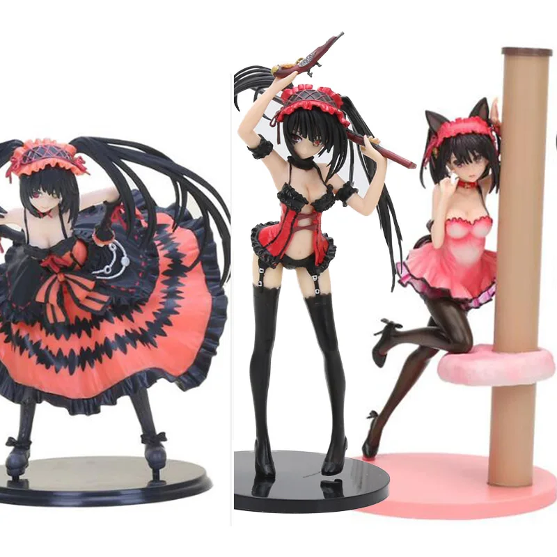 

anime DATE A LIVE Tokisaki Kurumi Nightmare pajamas action figure collectible model toys for girl/boy