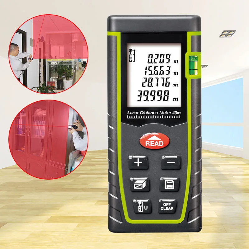 

40M 60M 80M 100M Digital Distance Meter Handheld Rangefinder Measure Tape Diastimeter ALI88